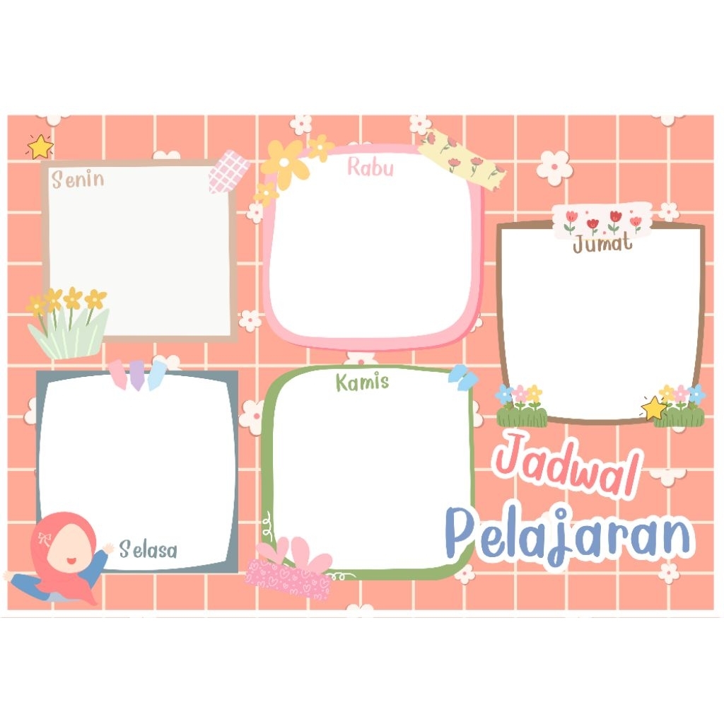 โปสเตอร์ Lesson Schedule / Lesson Roster