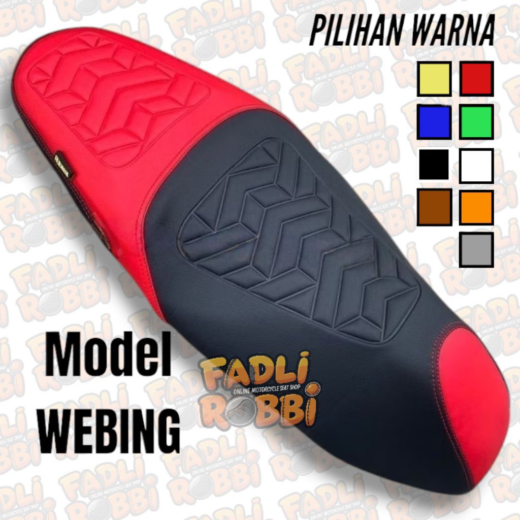ผ้าหุ้มเบาะมอเตอร์ไซค์ WEBING สําหรับบีท / Vario 125 / Vario 150 / Vario / scoopy / genio / pcx / adv / Mio / fino / fazzio / nmax / aerox / lexi / Supra x / ซูปรา x 125 ที่หุ้มเบาะมอเตอร์ไซค์ ที่หุ้มเบาะมอเตอร์ไซค์ ที่หุ้มเบาะหนัง ที่หุ้มเบาะ ผ้ารองนั่ง