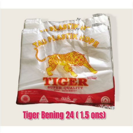 (5แพ็ค) Tiger Bening 1.5 ออนซ์ uk 24 - TIGER BRAND POUCH SIZE 24 ใส