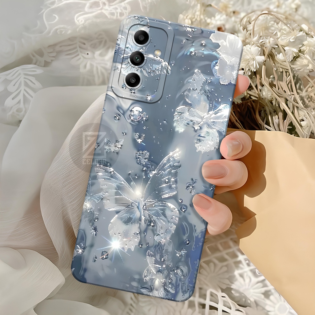 HP Samsung Galaxy A04S Softcase - Pro Camera Silicone - เคส Samsung Galaxy A04S - เคสผีเสื้อ - เคส S