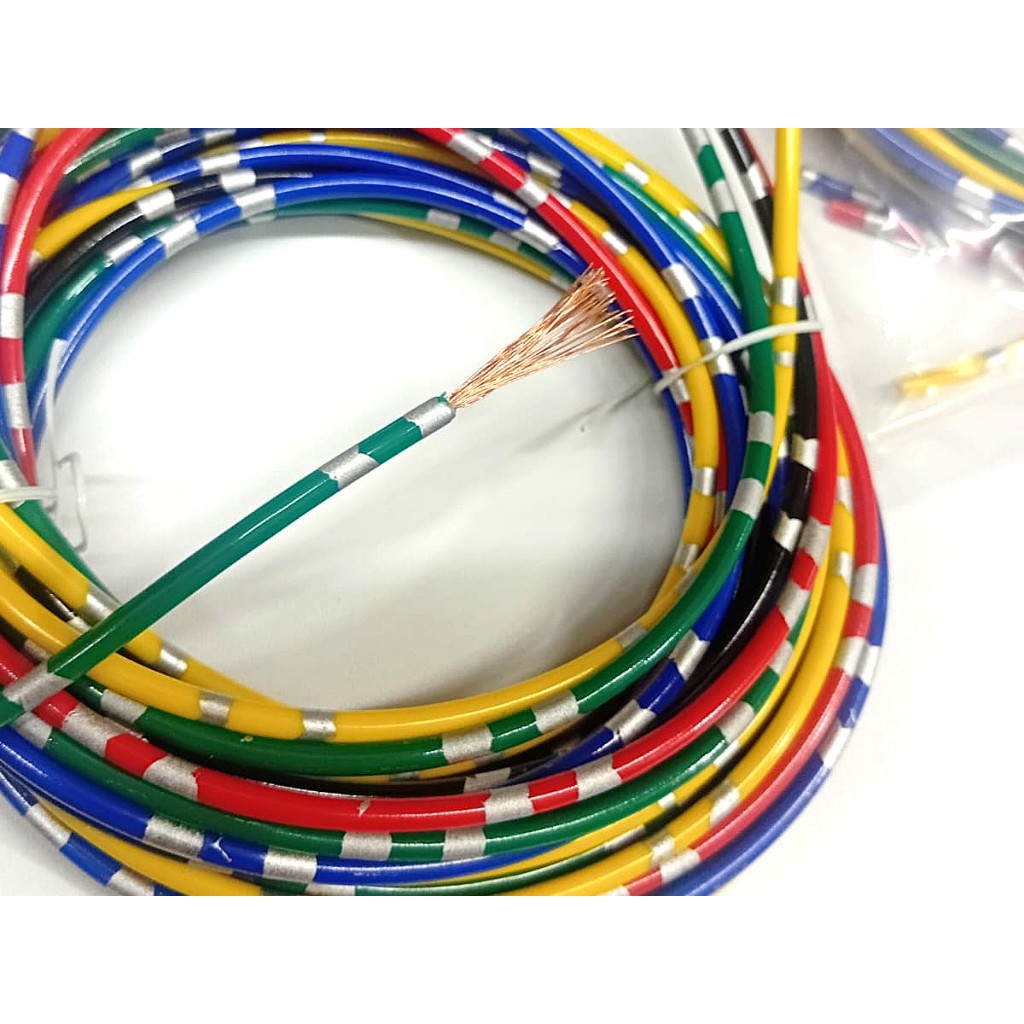 2 มม. 5 สี Spot Cable 2,00 astra Spot Car Motorcycle Cable 2 มม. สายทองแดง