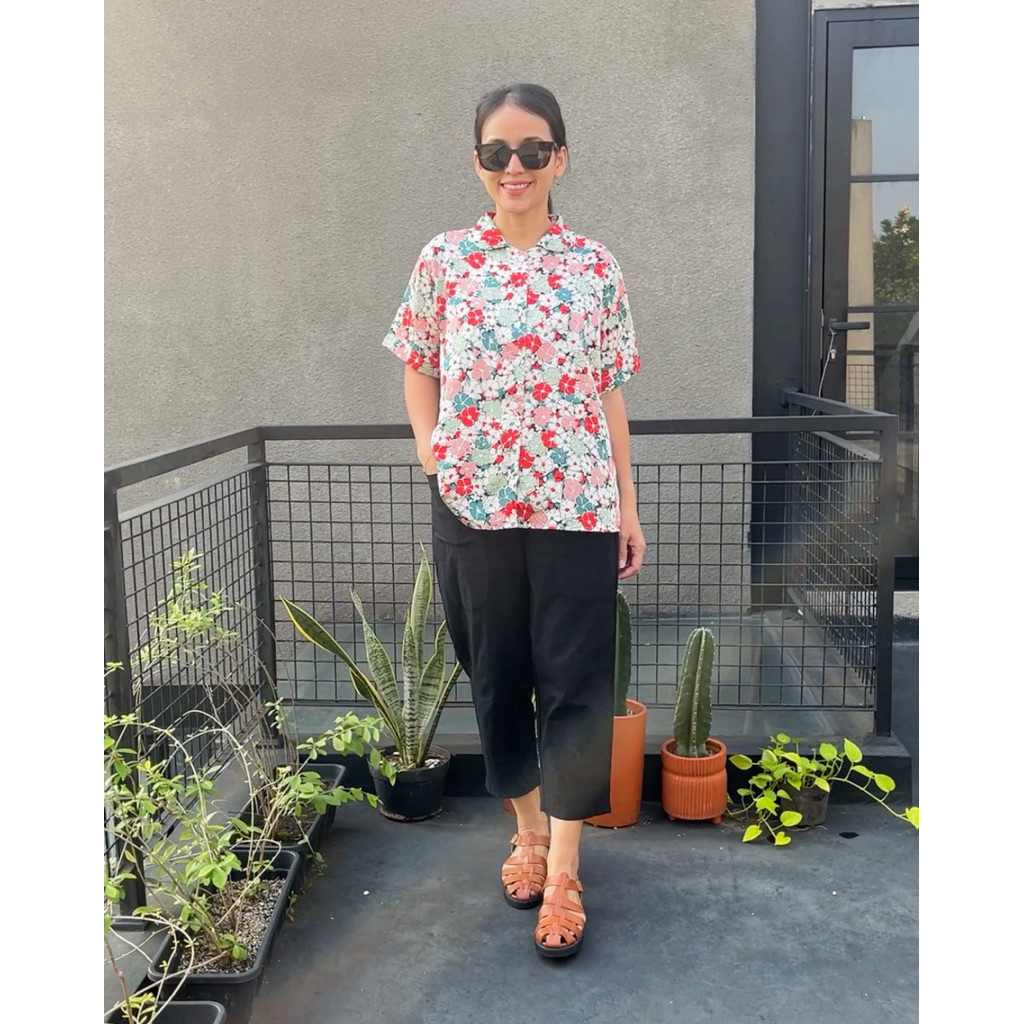 KEMEJA JEMAR เสื้อเชิ้ตแขนสั้นผู้หญิง