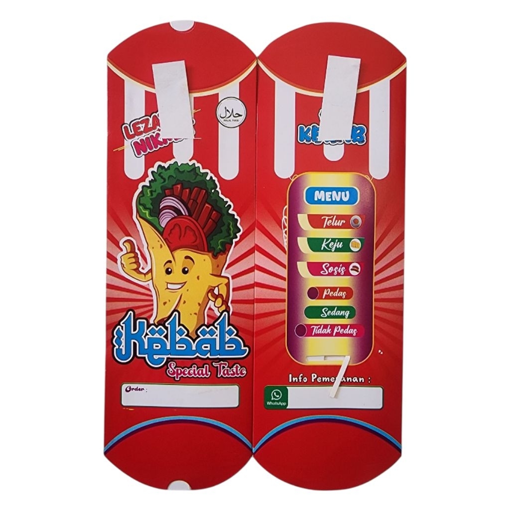 กระดาษ KEBAB 100 ชิ้น/ KEBAB PACKAGING/ KEBAB WRAPPING