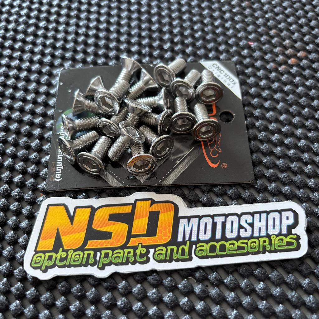 Probolt Stainless Bolt Adapter Disc Galfer Stainless M6X14 Heng Stainless (PRICE สําหรับ 1 BIIJI)