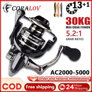 Hadiah - CORALOV Reel Pancing AC2000-7000 Deukio Reel Saltwater Fishing Reel Metal Body Handle 30kg