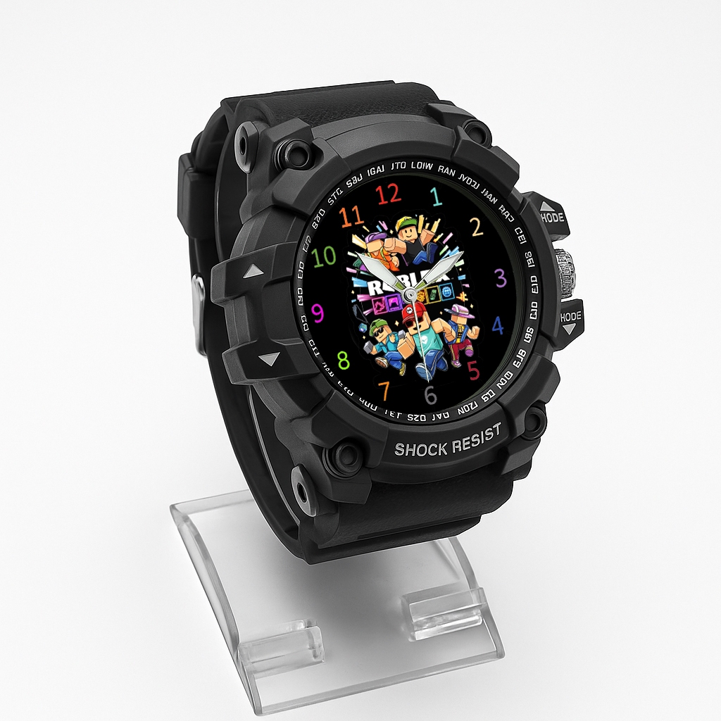 Roblox นาฬิกาตัวละครสําหรับเล่นเกมสําหรับเด็กผู้ชายแบบอะนาล็อกสปอร์ต - รูปที่ 2