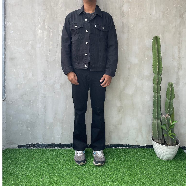 EDWIN BLCK DENIM JEANS JACKET