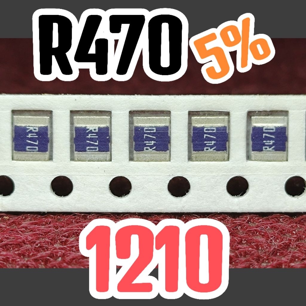 10 ชิ้น ตัวต้านทานชิป smd R470 5% ขนาด 1210 3225 0.47ohm 0.47 ohm 0.47ohm