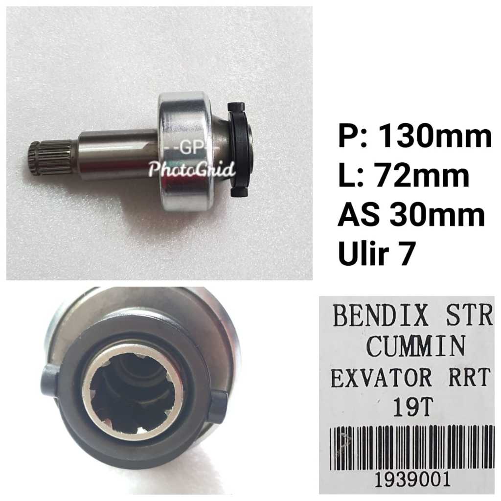 Bendix Starter GP Cummin Exvator RRT 19T
