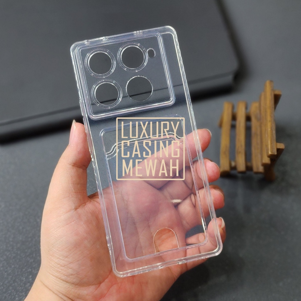 Premium Card Case ช่องใส่การ์ดใสสําหรับ Infinix Note 30 4G Infinix Note 30 Pro Infinix Note 40 Infin