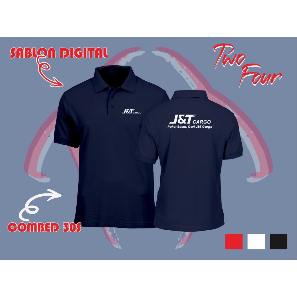 JNT CARGO POLO - เสื้อยืด JNT CARGO - เสื้อ JNT CARGO สีฟรี