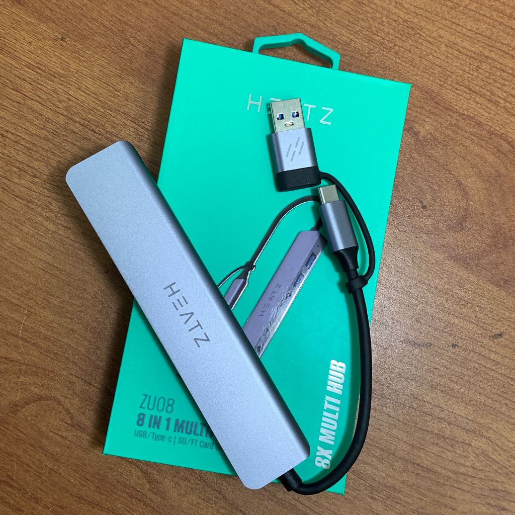 USB HUB Multiport Card Reader 8 in 1 มัลติฟังก์ชั่น Heatz ZU08