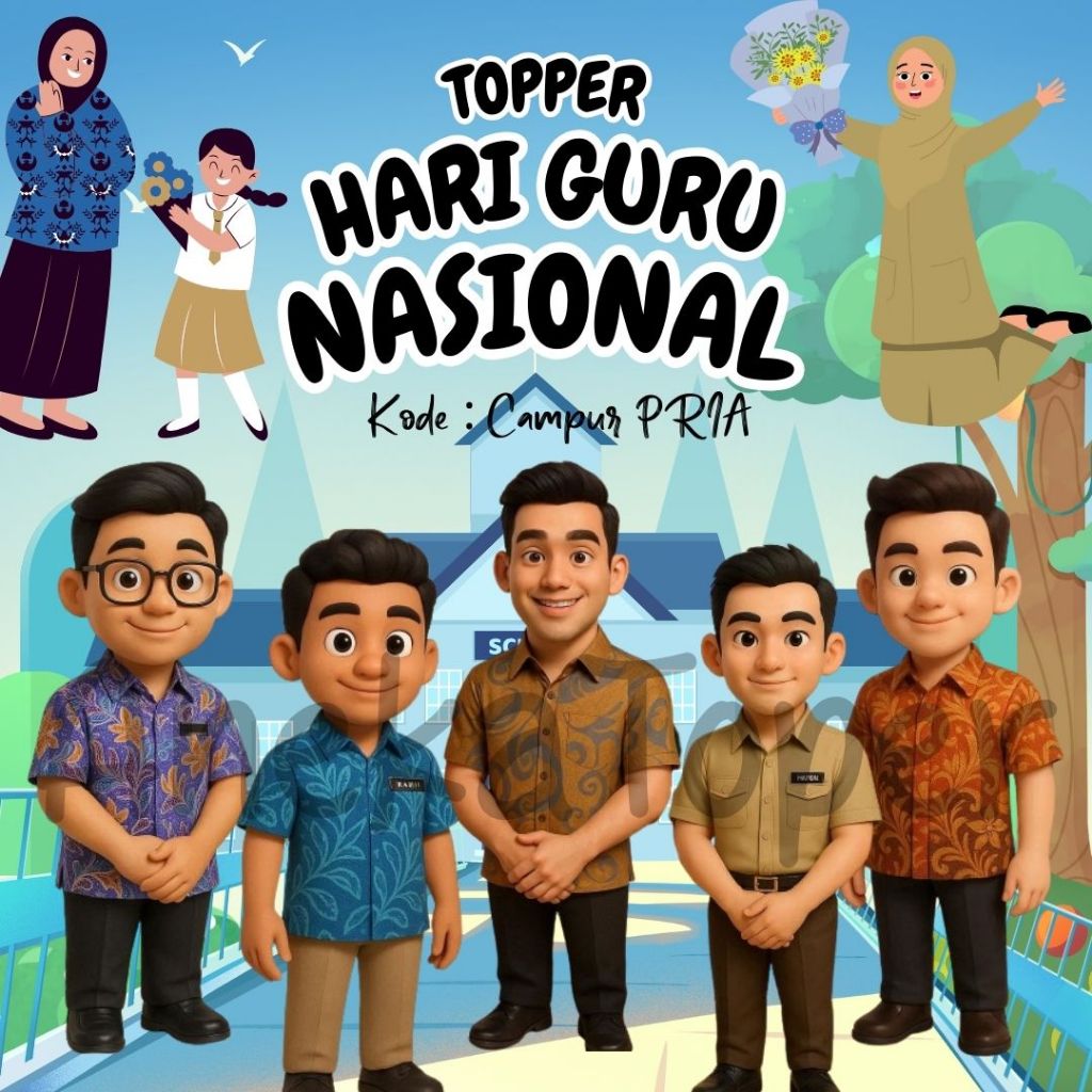 40 ชิ้น HD Teacher TOPPER / Teacher Day Topper / Teacher Topper / Topper สําหรับช่อดอกไม้ / ครู Topp