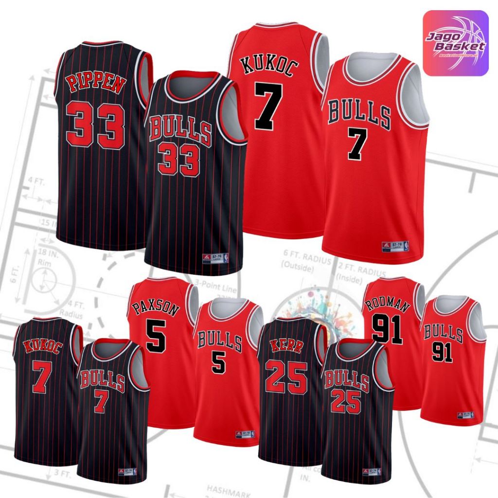 เสื้อบาสเก็ตบอล Chicago Bulls 90 Era Champions Team Retro Classic