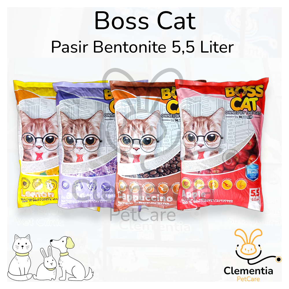 Boss Cat Scented Clumping Cat Litter 5.5 ลิตร คุณภาพดีที่สุด
