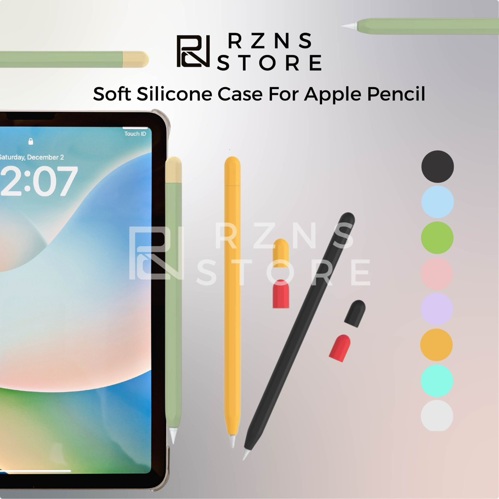 RZNS Silicone Apple Pencil Case for Gen 1 / Gen 2 Silicone Soft Case Cover Apple Pencil Gen 2 / Gen 