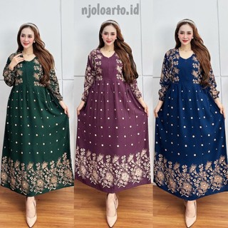 Longdress Chibi Motif Cantik Bahan Rayon Tebal Kekinian Trends LD 110 Longdress Busui Bumil