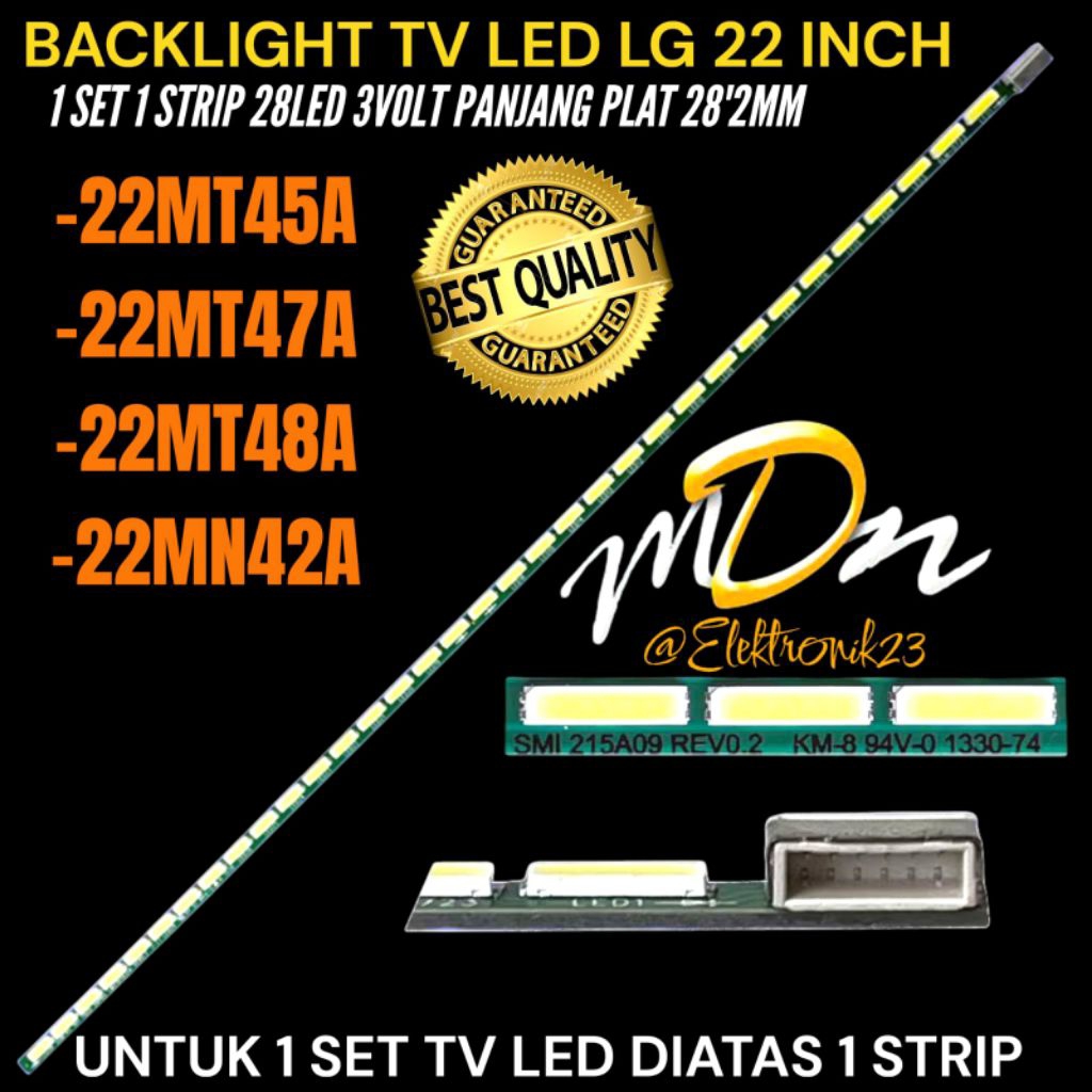 LG 22 INCH LED TV BACKLIGHT 22MT45A-22MT47A-22MT48A-22MN42A 22 INCH LED TV BACKLIGHT