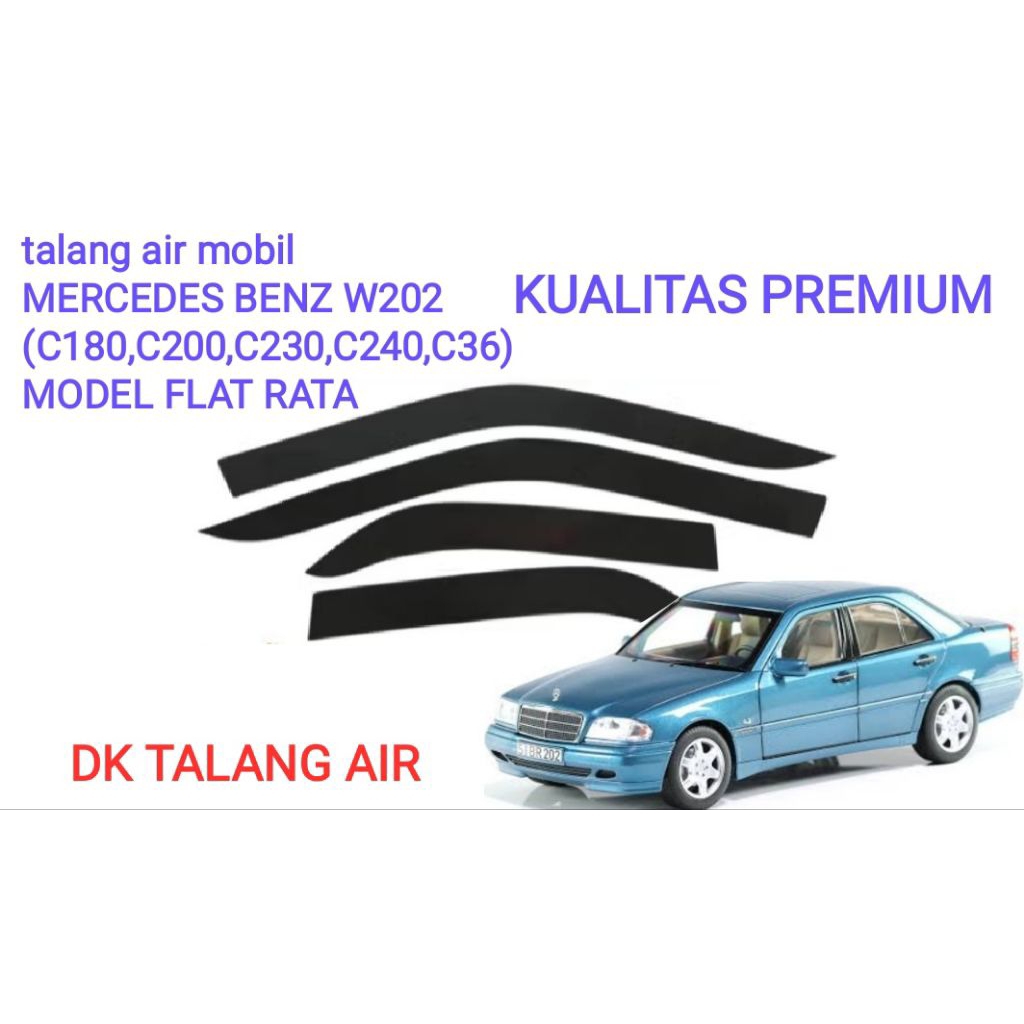 รางน้ํารถ MERCEDES BENZ W202 (C180,C200,C230,C240,C36) FLAT MODEL 4PCS PREMIUM QUALITY