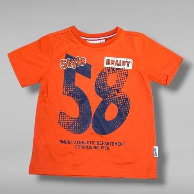 JSP962 //THE SMURF 100% ORIGINAL BRAND//BOYS T-SHIRT