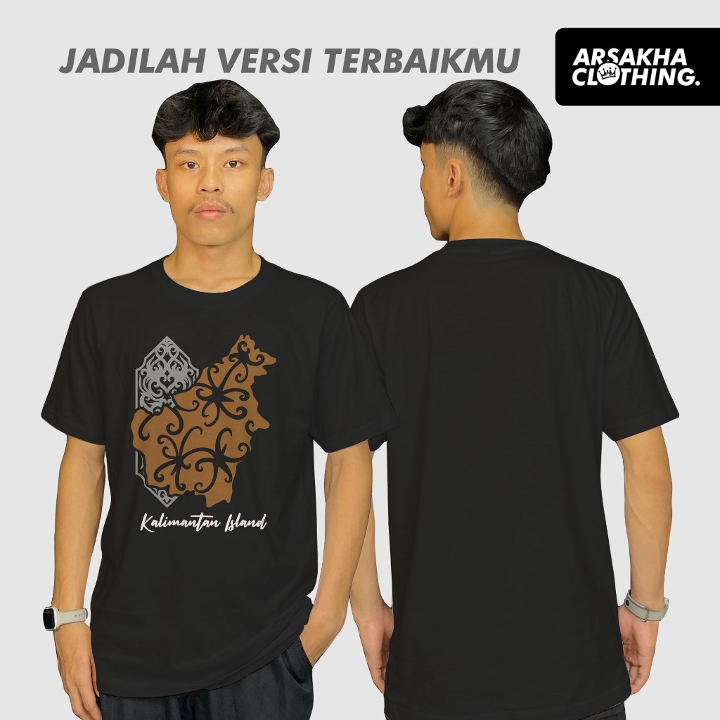 เสื้อยืดวัฒนธรรม Dayak Island Kalimantan, Karun Combed 30s Distro Shirt by Arsakha Clothing