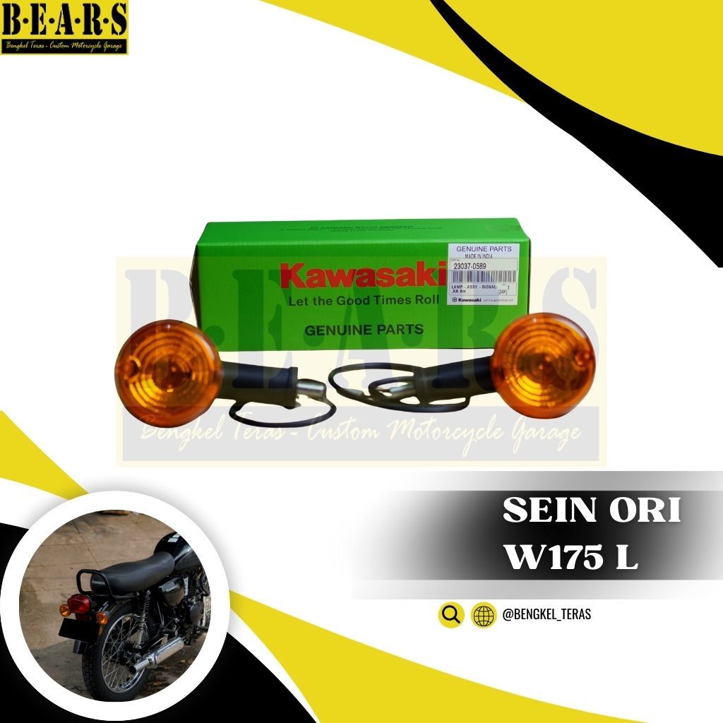 Kawasaki W175L W175 L ฉีดอะไหล่แท้ไฟเลี้ยว