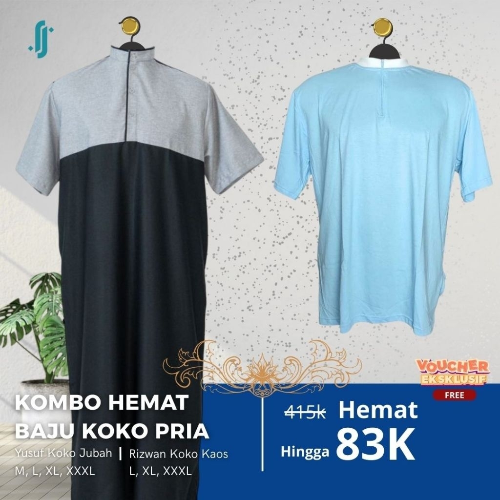 Retina Combo Saving Yusuk Koko Robe & Rizwan Koko T-Shirt Package [BOUNDLING] Men