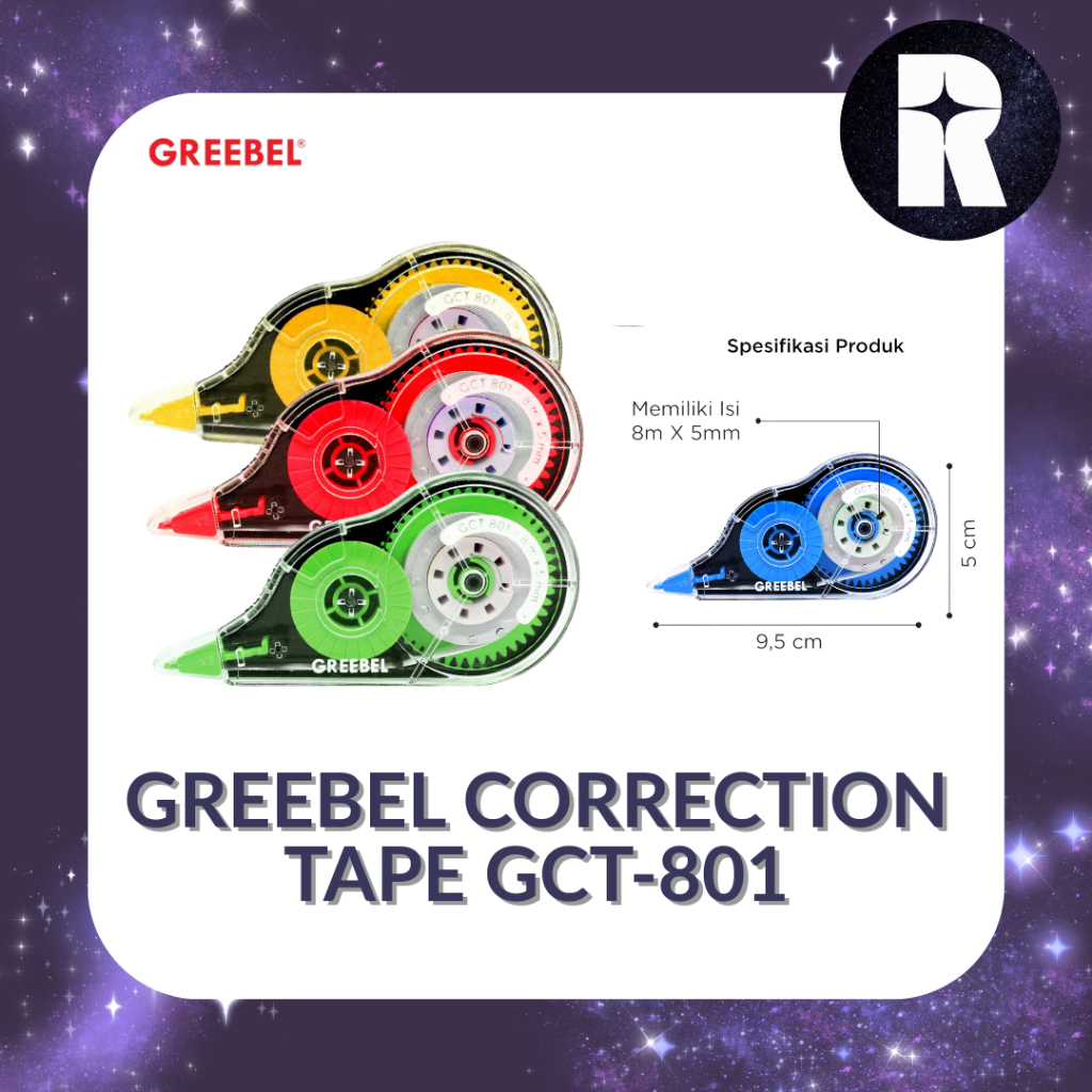 GREEBEL CORRECTION TAPE GCT-801 / TYPE X PAPER