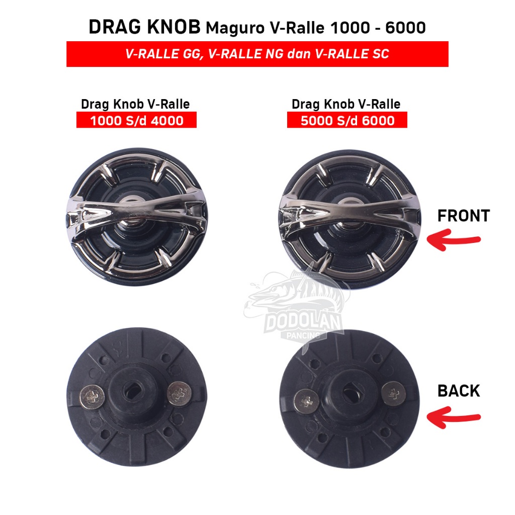 อะไหล่ Drag Knob Reel Maguro V Ralle GG NG SC 1000 ถึง 6000 ตกปลา Dodolan