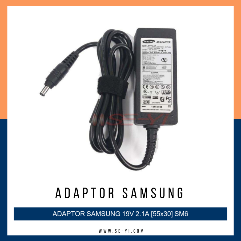 SAMSUNG ADAPTER 19V 2.1A 40W 5.5*3.0MM SENS890 NC10-KA0B SM6"