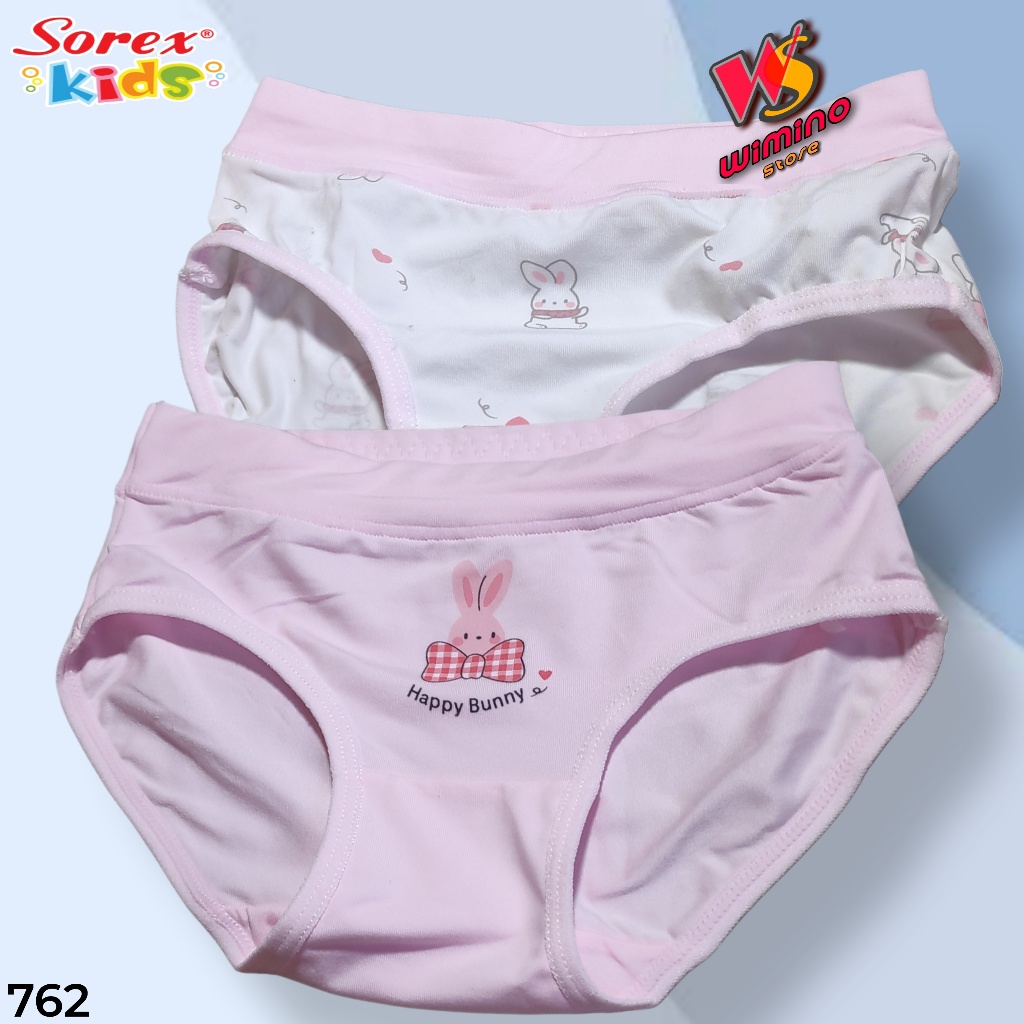 W762 Sorex Kids ชุดชั้นในเด็กผู้หญิง Cd Size ML XL อายุ 3-11 ปี