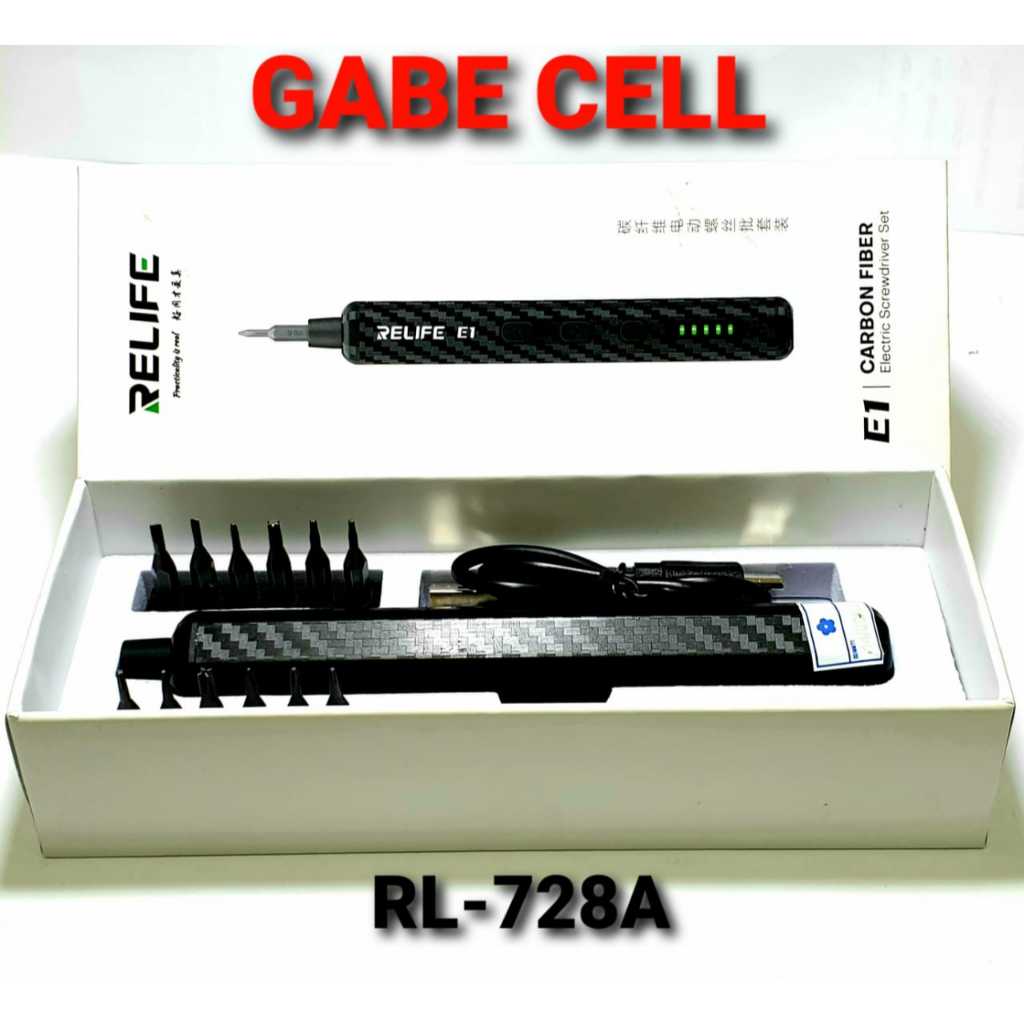 สวิตช์ไฟฟ้า RELIFE E1/TOOLS SCEWDRIVER RELIFE E1 เส้นใยคาร์บอน