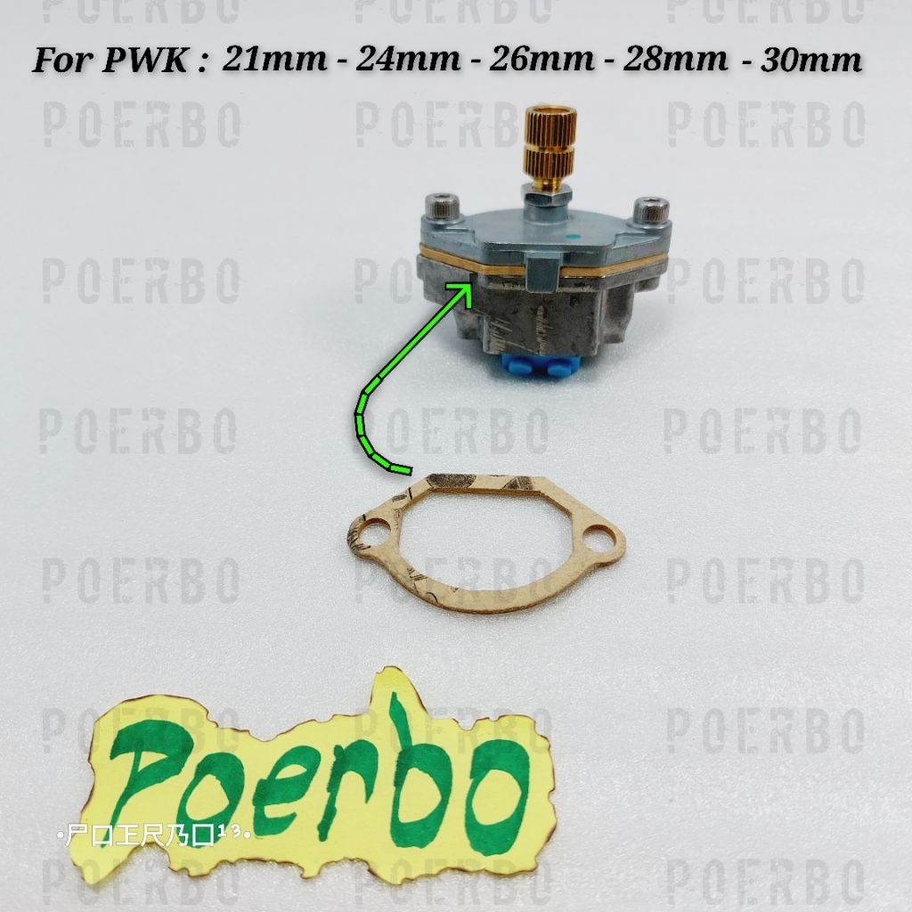 ปะเก็นบน Pwk 28 ปะเก็นฝาครอบคาร์บูเรเตอร์ keihin PWK 28