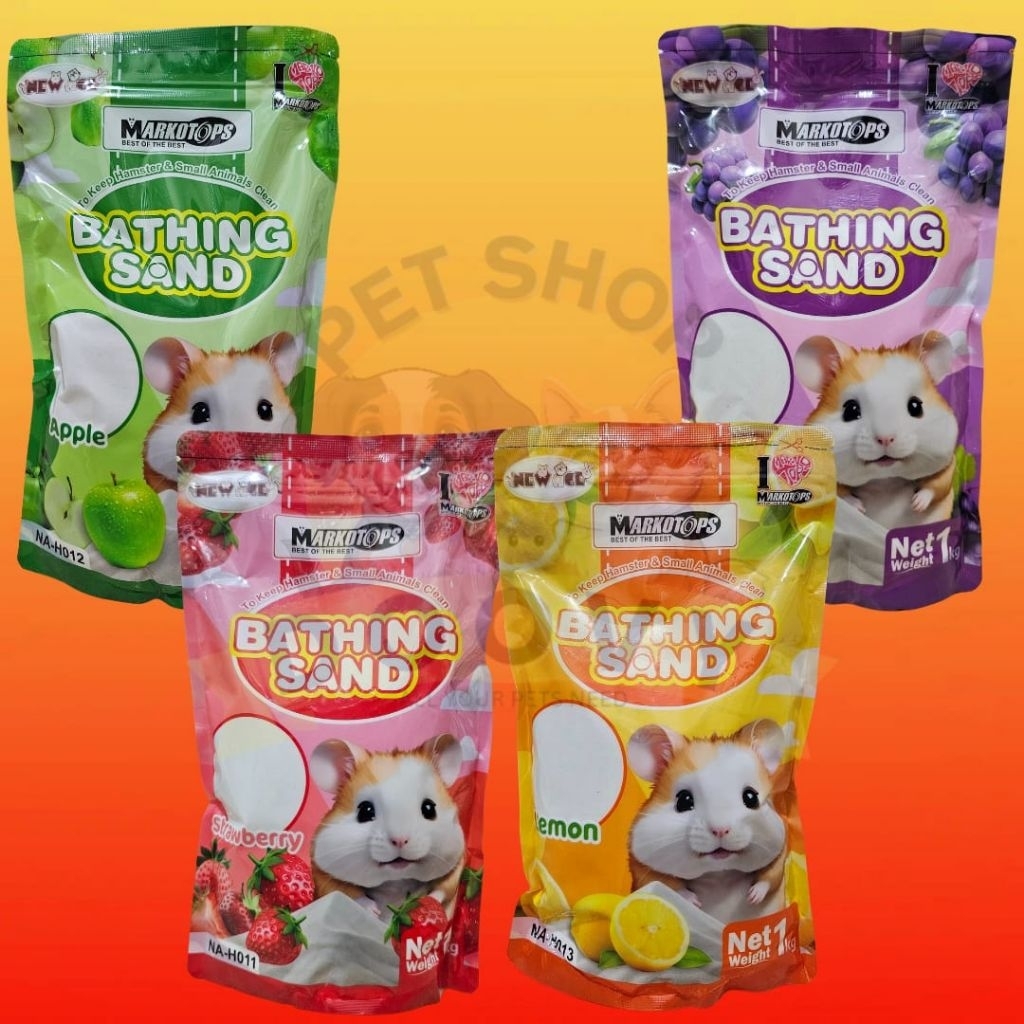 MARKOTOPS HAMSTER SAND 1KG BATHING SAND MARKOTOPS HAMSTER BATH SAND FRAGRANT AROMA