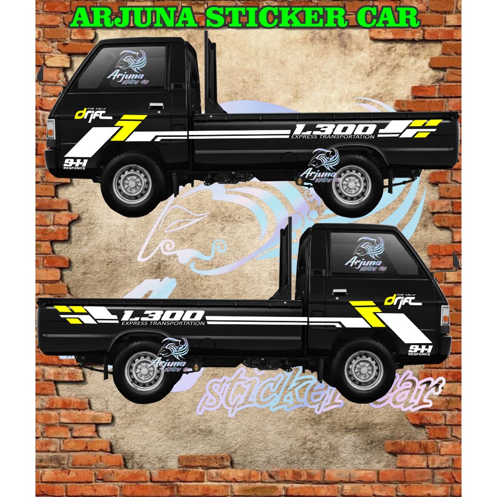 L300 Pick Up สติ๊กเกอร์ติดรถ Mitsubishi L 3OO สติ๊กเกอร์ตัดตัวถังด้านข้าง