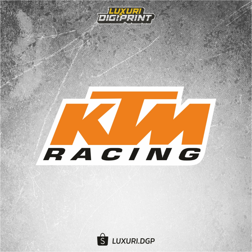 | สติ๊กเกอร์ "KTM" | สติ๊กเกอร์เดี่ยว | สติ๊กเกอร์รถแข่ง | สติ๊กเกอร์แบรนด์