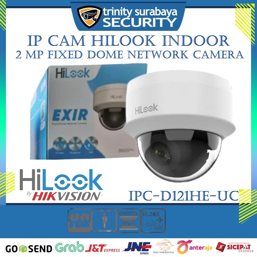 IP CAM กล้องวงจรปิด HILOOK Indoor 2MP IPC-D121HE-UC