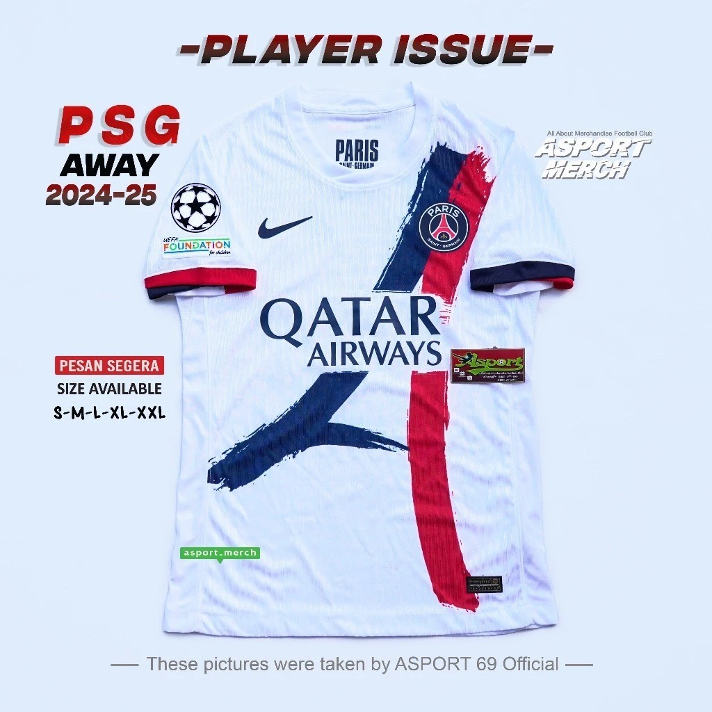 PSG AWAY PI PSG AWAY JERSEY 2024 2025 PLAYER ปัญหา PSG AWAY 24 25 PI