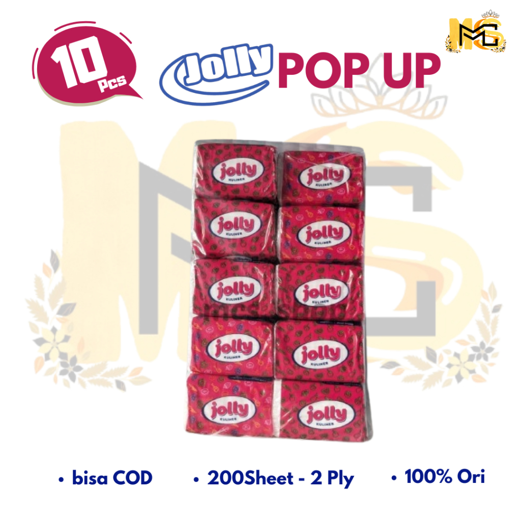 MCS [10 PACK] JOLLY POP UP CULINARY 200s 2play 1 มัด - SEE-U POP UP GAJAH