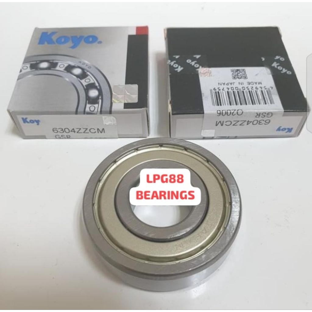 BEARING 6304 ZZ IRON COVER KOYO 6304ZZ