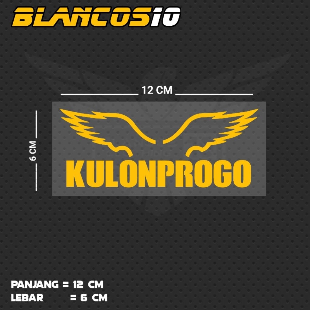 สติ๊กเกอร์ตัด KULONPROGO / JUL25 YGT