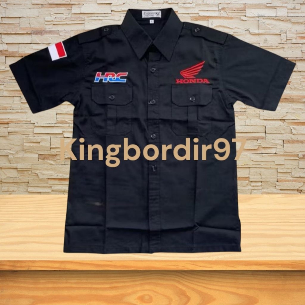 KEMEJA เสื้อ Honda HRC/เสื้อตัวแทนจําหน่าย pull Honda HRC เย็บปักถักร้อย