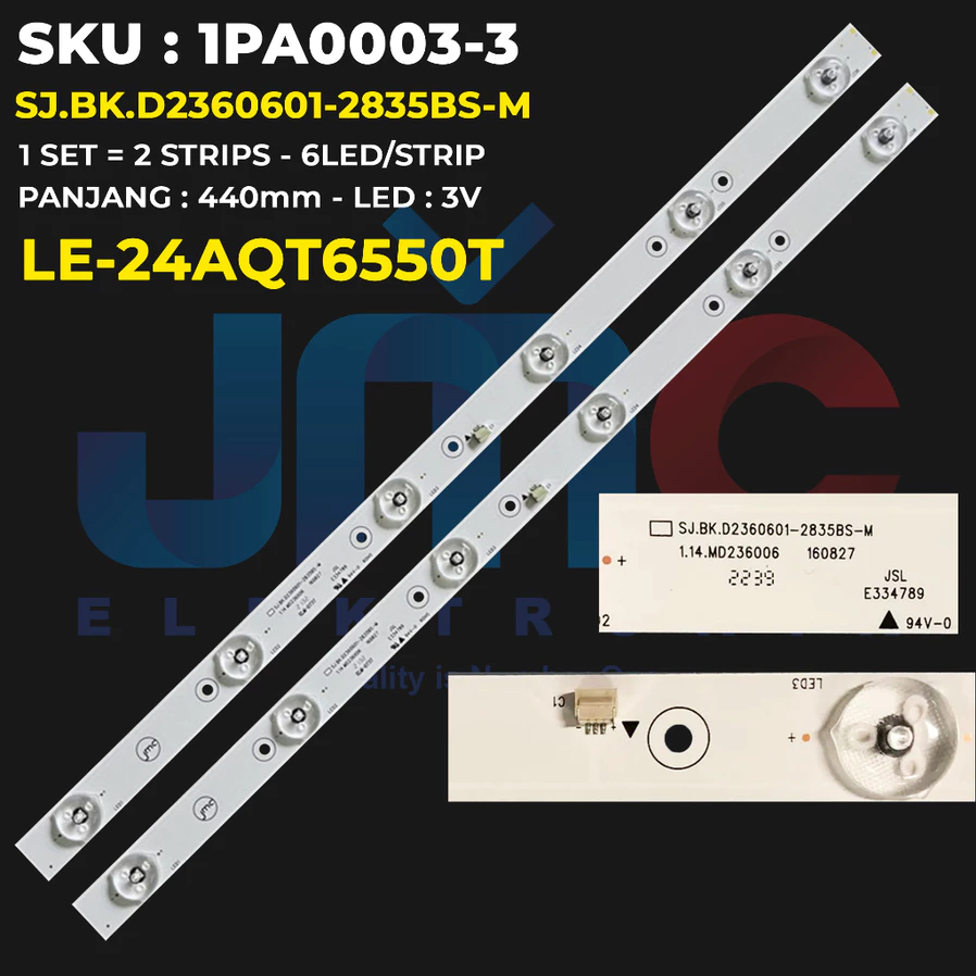 AQUA 24 INCH LED TV BACKLIGHT LE-24AQT6550T LE24AQT6550T LE 24AQT6550T