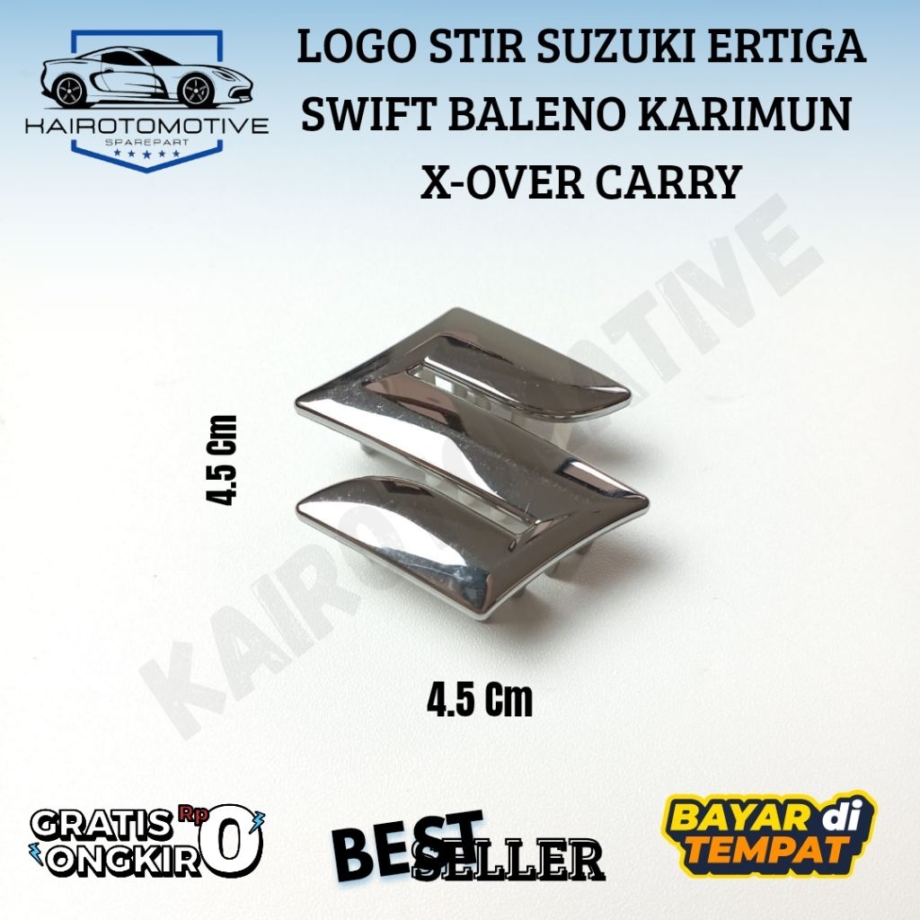 Original Suzuki Ertiga Swift Karimun Baleno X-Over Carry ETC พวงมาลัยโลโก้ 17 ขา