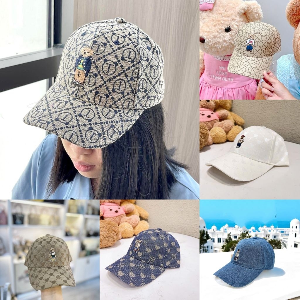 Ttwn guoo Bear Original GH006 หมวก unisex - หมวกผู้ใหญ่หมี guoo - หมวก unisex ดั้งเดิม - หมวกเบสบอล 