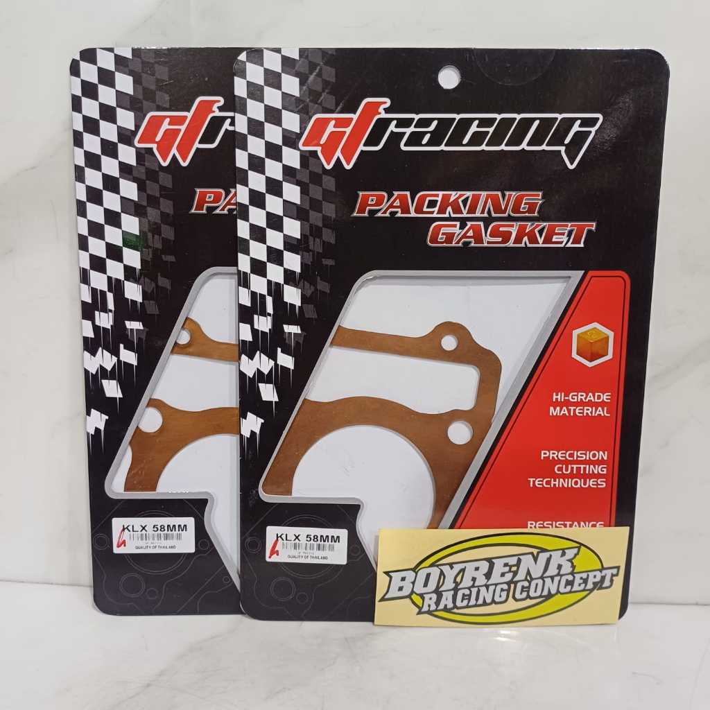 BRASS COPPER PACKING HEAD KLX150 KLX 150 THICKNESS 0.5 DM 58 ถึง 66 GF RACING-BOYRENK