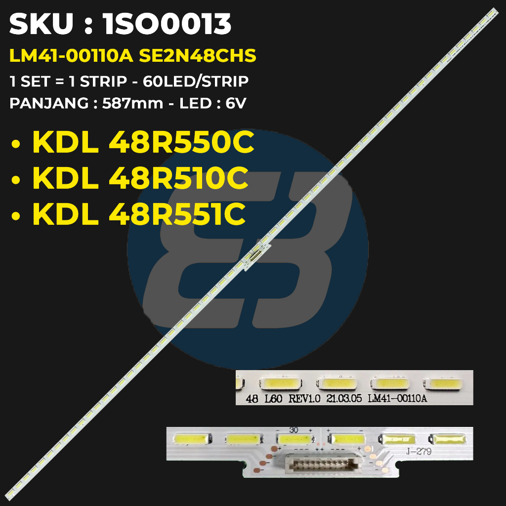 Sony ไฟแบ็คไลท์ทีวี 48 นิ้ว KDL-48R550C KDL-48R551C KDL-48R510C LM41-00110A SE2N48CHS
