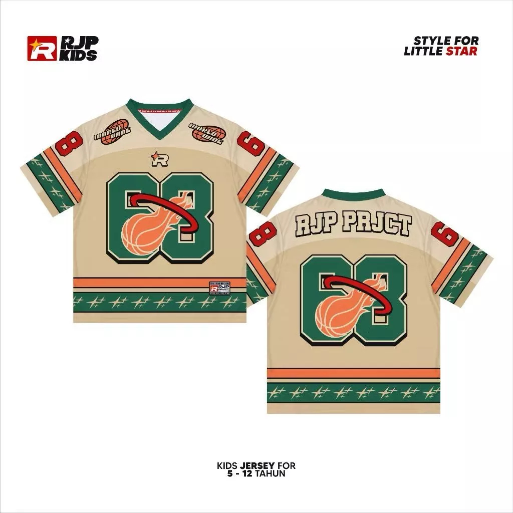 จัดส่งฟรี RJP JERSEY KIDS NUMBER SERIES 00 / KIDS JERSEY / OVERSIZE JERSEY / VINTAGE JERSEY / NFL