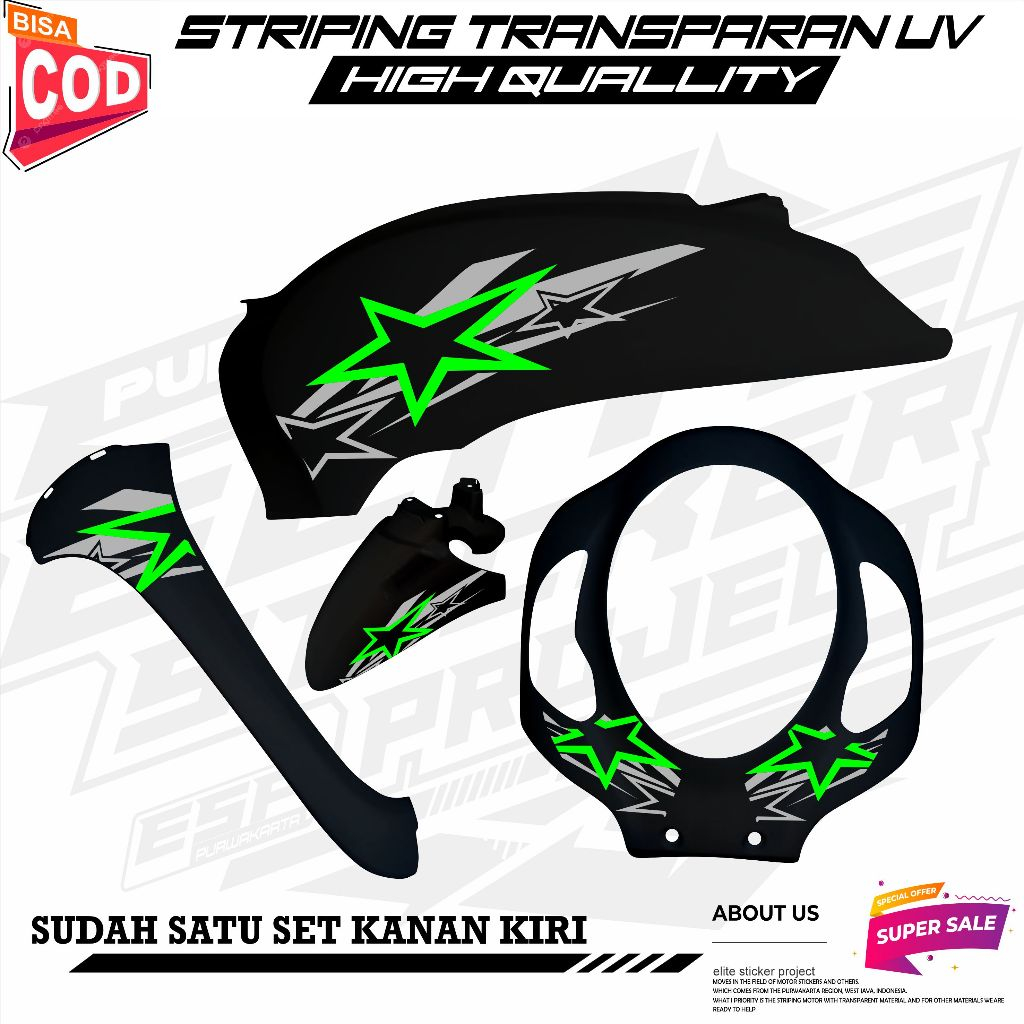 STRIPING VARIATION 24 TRANSPARKN HONDA SCOPPY DONT 2020 สติ๊กเกอร์ใหม่ล่าสุด COOL STAR MOTIF