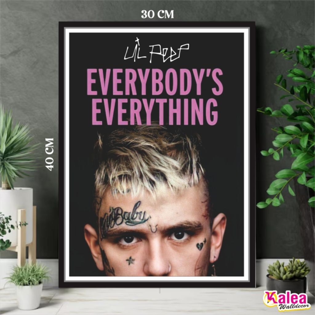 Lil Peep Wall Decoration / Lil Peep Walldecor / โปสเตอร์ไม้ Lil Peep
